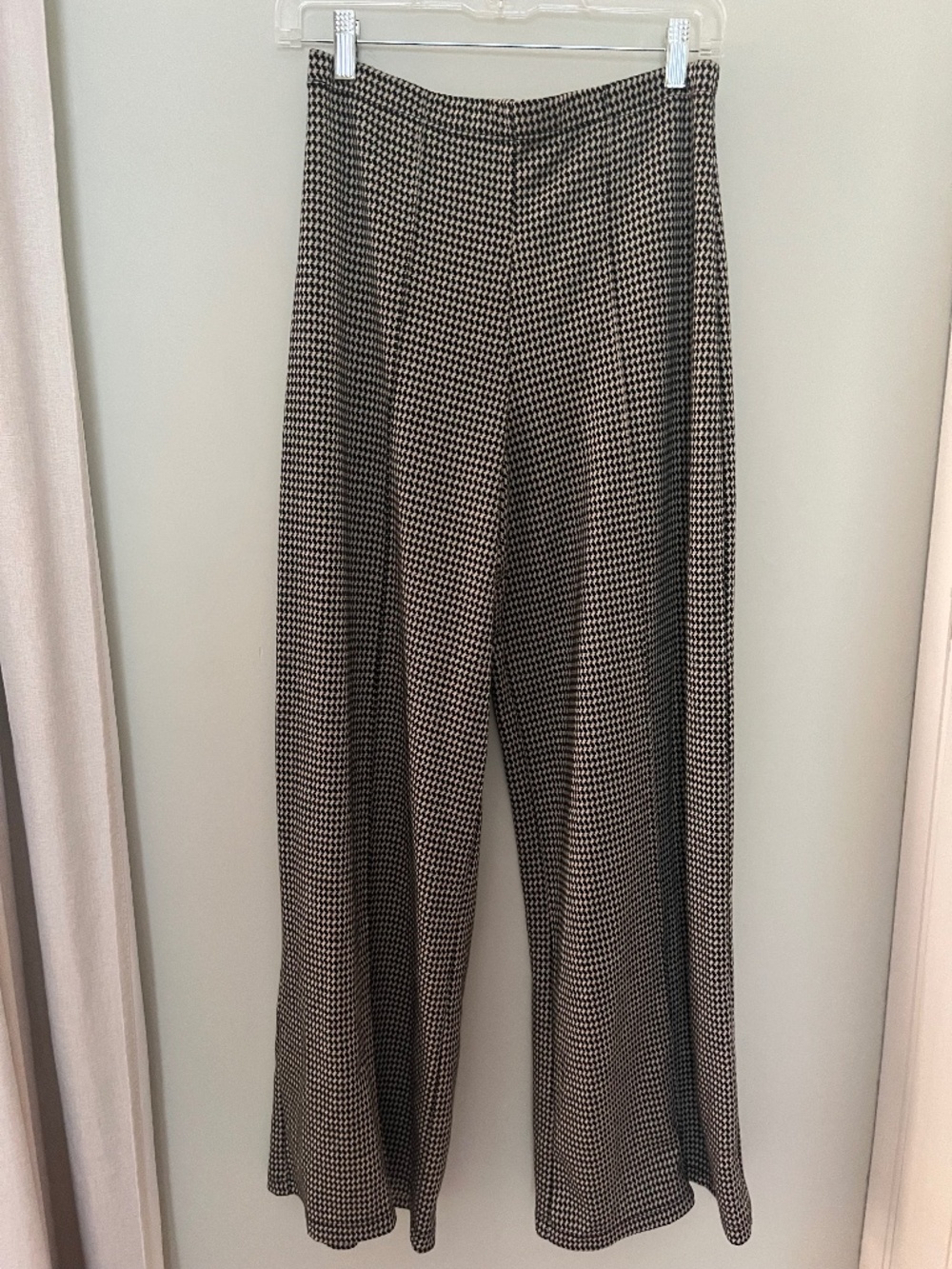 Max Studio London wide leg pants/trousers High Rise Med